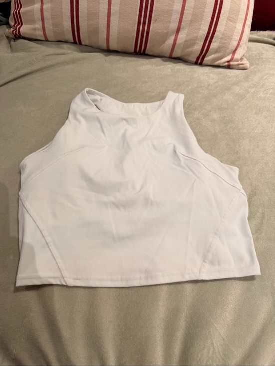 lululemon athletica Tops - lululemon athletica White Crop Tank Top